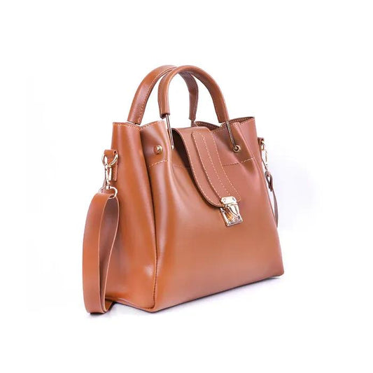 Plain 3pc Handbag Set
