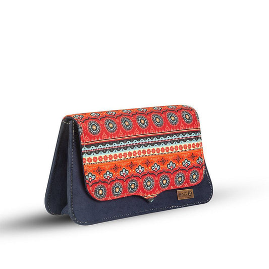 Chic Multicolor PU Leather Clutch
