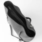 black tote hand bag with chain details on a white background